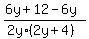 %286y%2B12-6y%29%2F%282y%2A%282y%2B4%29%29