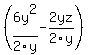 %286y%5E2%2F2y-2yz%2F2y%29