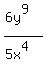 %286y%5E9%29%2F%285x%5E4%29