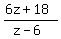 %286z%2B18%29%2F%28z-6%29