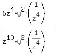 %286z%5E4%2Ay%5E2%2A%281%2Fz%5E4%29%29%2F%28z%5E10%2Ay%5E2%2A%281%2Fz%5E4%29%29