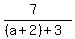 %287%29%2F%28%28a%2B2%29%2B3%29