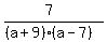 %287%29%2F%28%28a%2B9%29%28a-7%29%29%29