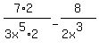 %287%2A2%29%2F%283x%5E5%2A2%29-8%2F%282x%5E3%29