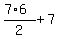 %287%2A6%29%2F2+%2B+7