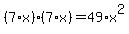 %287%2Ax%29%2A%287%2Ax%29=49%2Ax%5E2