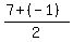 %287%2B%28-1%29%29%2F2