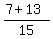 %287%2B13%29%2F15