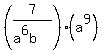 %287%2F%28a%5E6b%29%29%28a%5E9%29