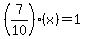 %287%2F10%29%28x%29+=+1