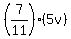 %287%2F11%29%2A%285v%29