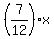 %287%2F12%29x