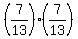 %287%2F13%29+%2A+%287%2F13%29