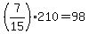 %287%2F15%29210=98