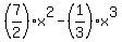 %287%2F2%29x%5E2+-+%281%2F3%29x%5E3%29