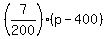 %287%2F200%29%2A%28p-400%29