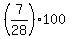 %287%2F28%29%2A100