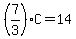 %287%2F3%29C=14