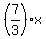 %287%2F3%29x