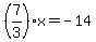 %287%2F3%29x=-14
