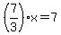 %287%2F3%29x=7