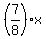 %287%2F8%29x