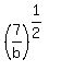 %287%2Fb%29%5E%281%2F2%29