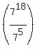 %287%5E18%2F7%5E5%29