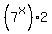 %287%5Ex%29%2A2