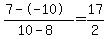 %287--10%29%2F%2810-8%29+=+17%2F2