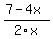%287-4x%29%2F2x