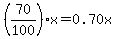 %2870%2F100%29x=0.70x