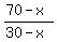 %2870-x%29%2F%2830-x%29