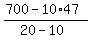 %28700+-+10%2A47%29%2F%2820-10%29