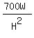 %28700W%29%2FH%5E2