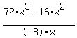 %2872%2Ax%5E3-16%2Ax%5E2%29%2F-8%2Fx