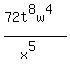 %2872t%5E8w%5E4%29%2F%28x%5E5%29