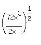 %2872x%5E3%2F%282x%29%29%5E%281%2F2%29