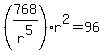 %28768%2Fr%5E5%29%2Ar%5E2=96