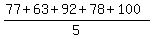 %2877%2B63%2B92%2B78%2B100%29%2F5