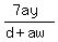 %287ay%29%2F%28d%2Baw%29