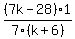 %287k-28%29%2A1%2F7%28k%2B6%29