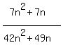 %287n%5E2%2B7n%29%2F%2842n%5E2%2B49n%29