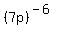 %287p%29%5E%28-6%29