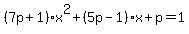 %287p%2B1%29x%5E2%2B%285p-1%29x%2Bp=1