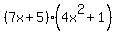 %287x%2B5%29%2A%284x%5E2%2B1%29