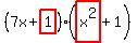 %287x%2Bhighlight%281%29%29%28highlight%28x%5E2%29%2B1%29