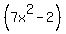 %287x%5E2+-+2%29