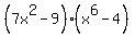 %287x%5E2-9%29%28x%5E6-4%29