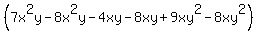 %287x%5E2y-8x%5E2y-4xy-8xy%2B9xy%5E2-8xy%5E2%29